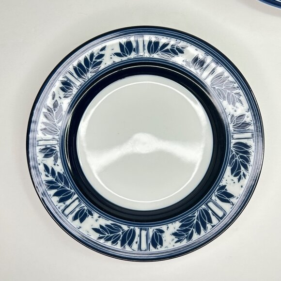 Dansk Ceylon Blue & White Salad Bread Plate 8" Japan Porcelain Dinnerware - Picture 1 of 3